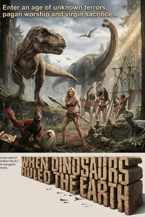 Poster de Cuando los dinosaurios dominaban la tierra